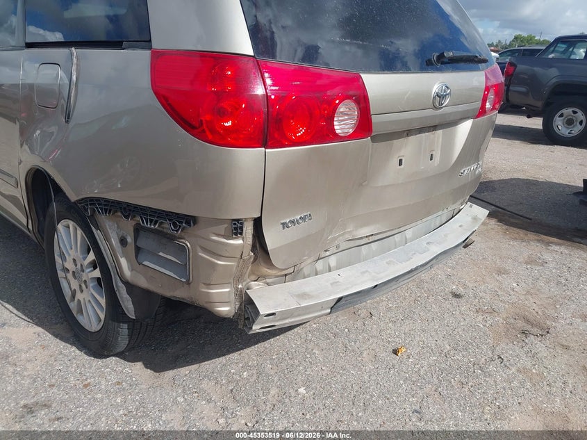 2009 Toyota Sienna VIN 5TDBK22C49S025452 IAAI salvage auction — REAR END, Original (Texas), sold $125 on 2026-07-22 (photo 6)