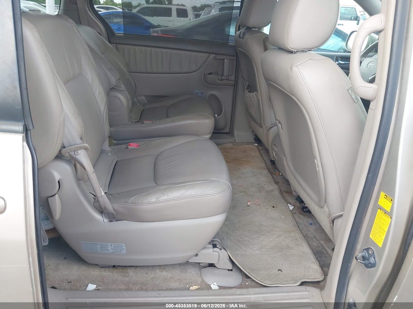 2009 Toyota Sienna VIN 5TDBK22C49S025452 IAAI salvage auction — REAR END, Original (Texas), sold $125 on 2026-07-22 (photo 8)