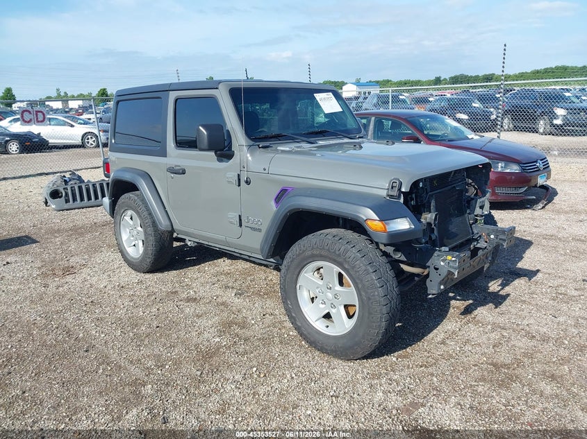 2019 Jeep Wrangler / VIN 1C4GJXAG3KW582353 — IAAI salvage auction photo