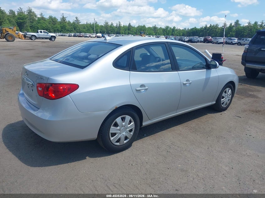 2010 Hyundai Elantra VIN KMHDU4AD9AU876859 IAAI salvage auction — NORMAL WEAR, Clear (Massachusetts), sold $525 on 2026-07-24 (photo 4)