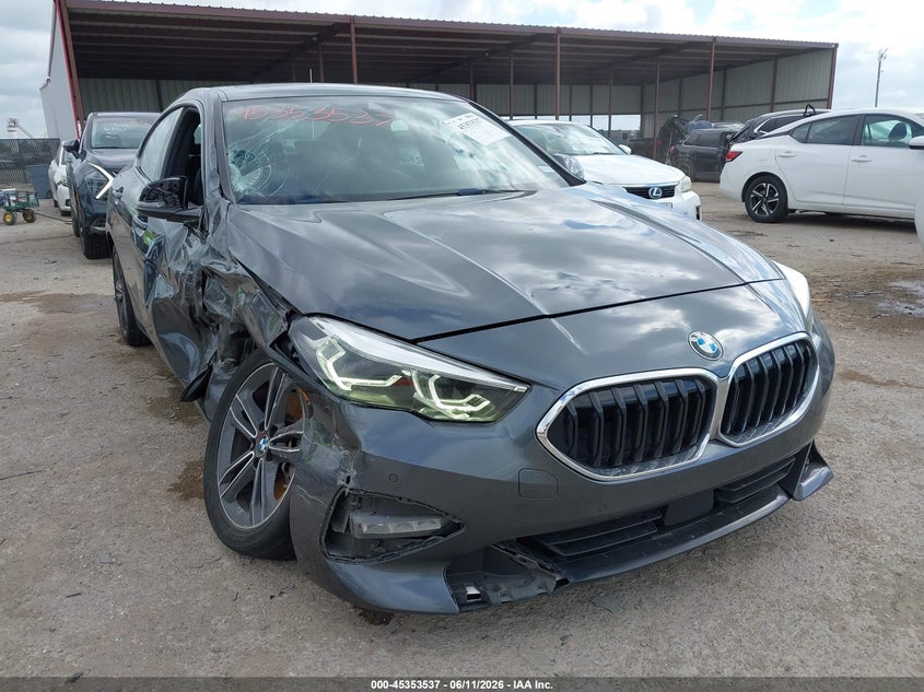 2021 BMW 2er VIN WBA73AK05M7G48309 IAAI salvage auction — RIGHT SIDE, Salvage (Texas), sold $3,950 on 2026-08-19 (photo 1)