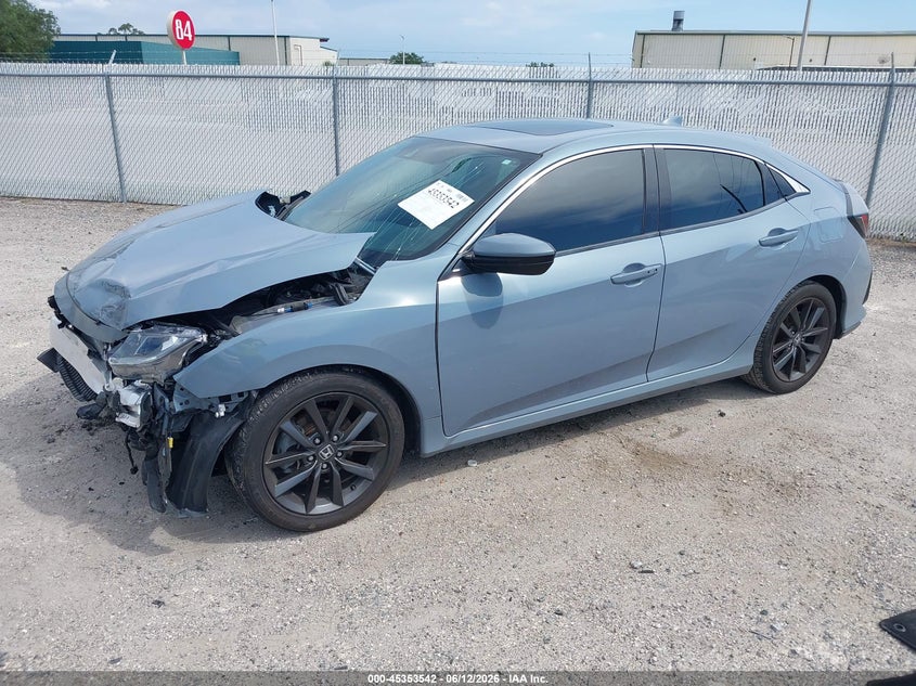 2020 Honda Civic VIN SHHFK7H66LU207275 IAAI salvage auction — FRONT END, Salvage Title, sold $1,850 on 2026-07-28 (photo 2)