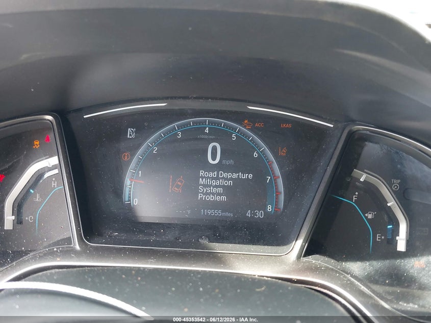 2020 Honda Civic VIN SHHFK7H66LU207275 IAAI salvage auction — FRONT END, Salvage Title, sold $1,850 on 2026-07-28 (photo 7)