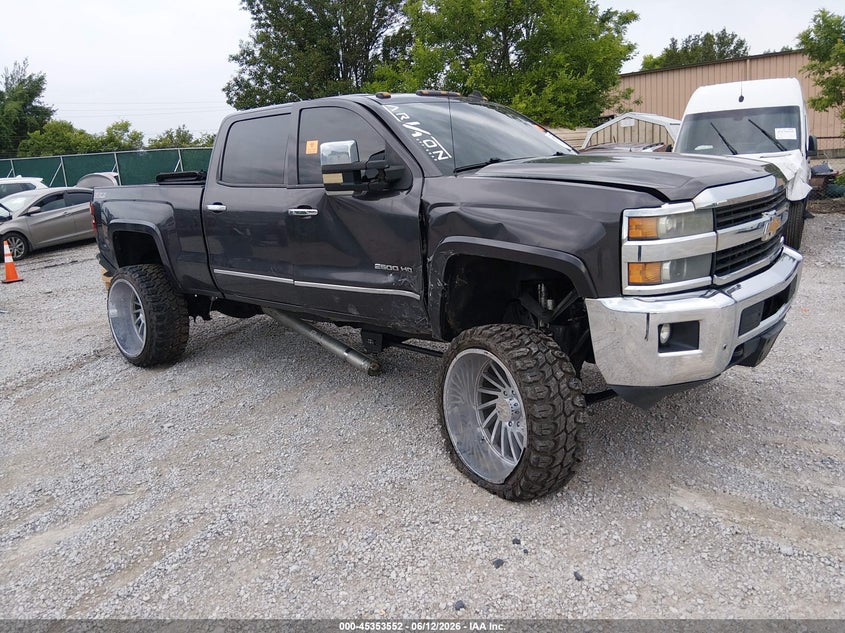 2015 Chevrolet Silverado VIN 1GC1KWE82FF196304 IAAI salvage auction — BIOHAZARD/CHEMICAL, Salvage Title, sold $4,450 on 2026-08-02 (photo 1)