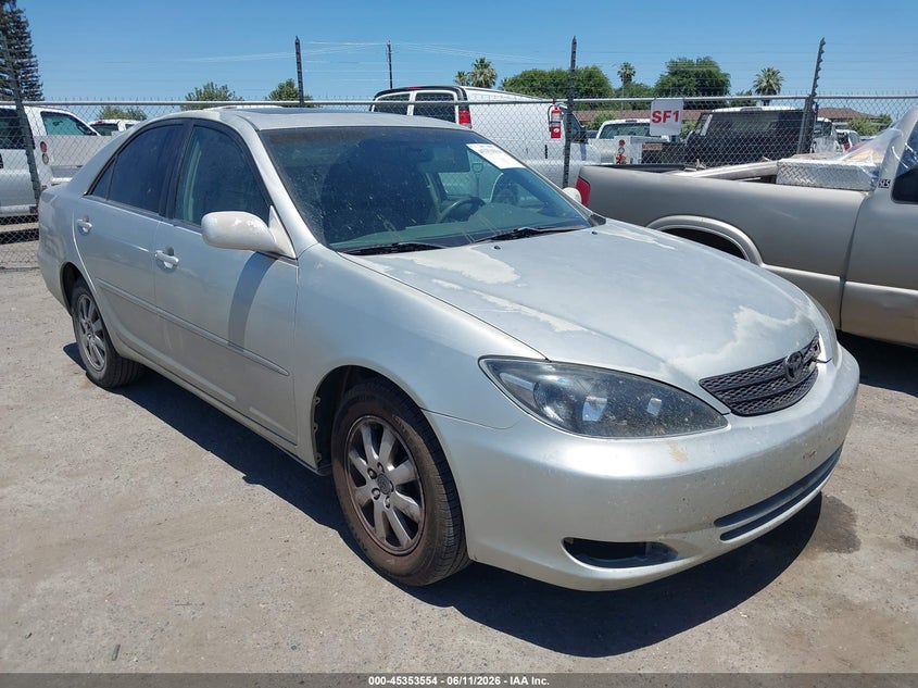 2002 Toyota Camry VIN JTDBE32K520106960 IAAI salvage auction — LEFT SIDE, Salvage (California), sold $475 on 2026-07-28 (photo 1)