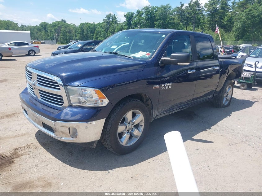 2018 Ram 1500 VIN 1C6RR7LTXJS343519 IAAI salvage auction — REAR END, Salvage Title, sold $1,650 on 2026-07-23 (photo 2)
