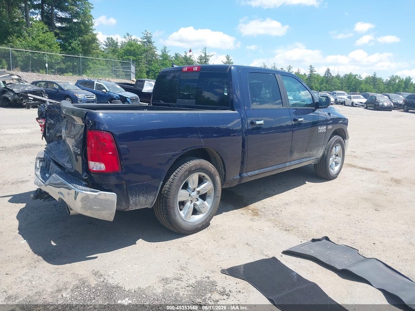 2018 Ram 1500 VIN 1C6RR7LTXJS343519 IAAI salvage auction — REAR END, Salvage Title, sold $1,650 on 2026-07-23 (photo 4)