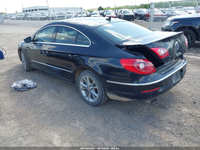 2009 Volkswagen Passat cc VIN WVWHL73C79E566455 IAAI salvage auction — REAR END, Clear (Oklahoma), sold $825 on 2026-08-28 (photo 3)