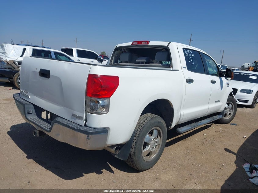2008 Toyota Tundra VIN 5TFEV54158X049477 IAAI salvage auction — LEFT SIDE, Salvage (Texas), sold $2,850 on 2026-07-21 (photo 4)