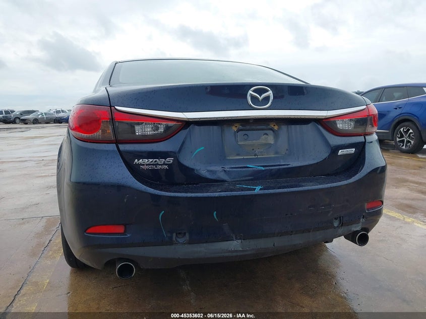 2016 Mazda 6 VIN JM1GJ1U54G1471578 IAAI salvage auction — FRONT & REAR, Original (Texas), sold $3,425 on 2026-08-03 (photo 6)