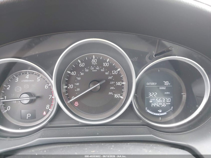 2016 Mazda 6 VIN JM1GJ1U54G1471578 IAAI salvage auction — FRONT & REAR, Original (Texas), sold $3,425 on 2026-08-03 (photo 7)