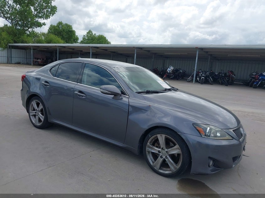 2012 Lexus Is VIN JTHBF5C28C5174566 IAAI salvage auction — HAIL, Original (Texas), sold $1,650 on 2026-07-29 (photo 1)