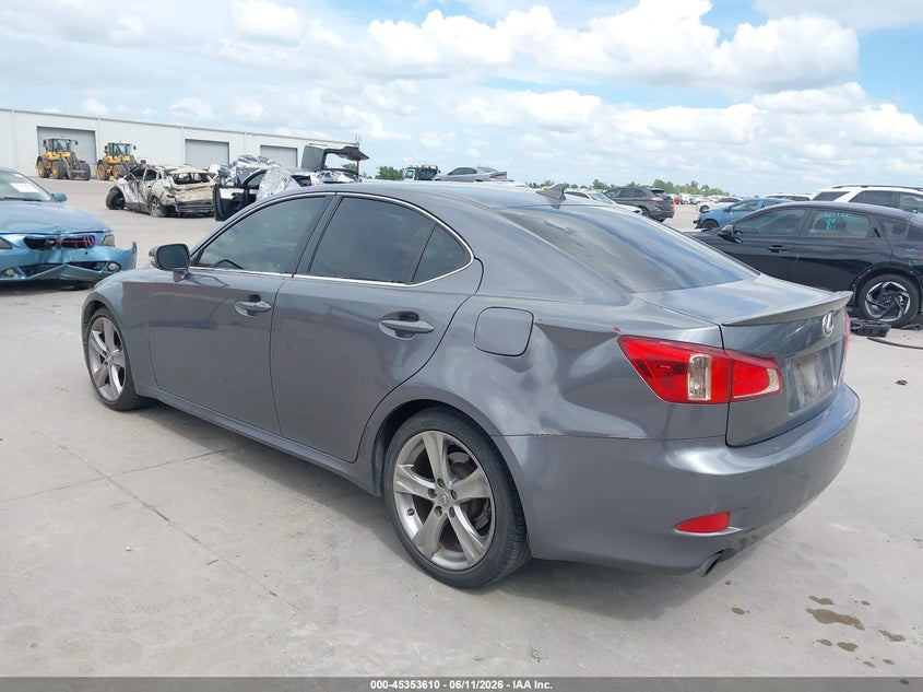 2012 Lexus Is VIN JTHBF5C28C5174566 IAAI salvage auction — HAIL, Original (Texas), sold $1,650 on 2026-07-29 (photo 3)