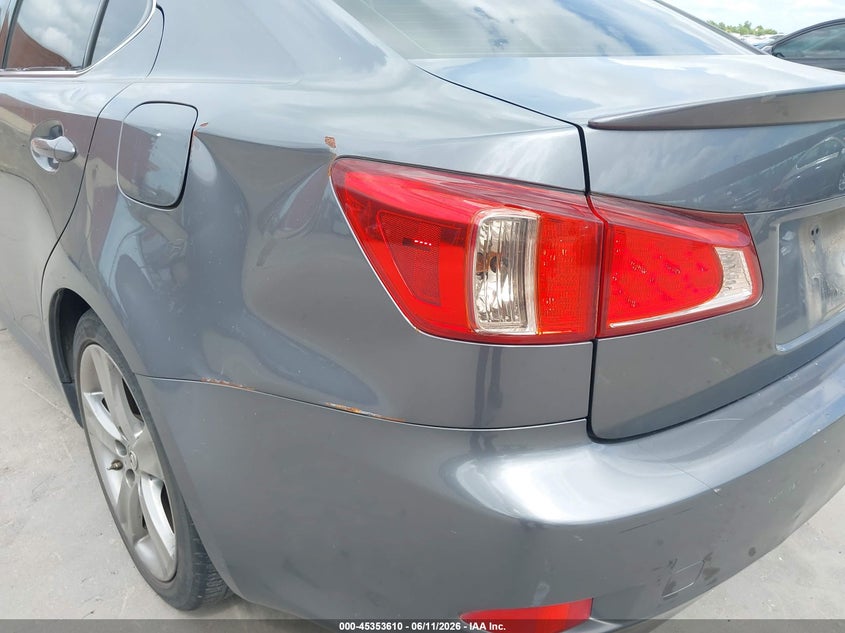2012 Lexus Is VIN JTHBF5C28C5174566 IAAI salvage auction — HAIL, Original (Texas), sold $1,650 on 2026-07-29 (photo 6)
