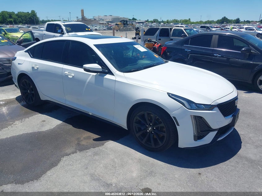 2020 Cadillac Ct5 VIN 1G6DU5RK0L0123473 IAAI salvage auction — LEFT SIDE, Salvage (Missouri), sold $7,400 on 2026-07-28 (photo 1)