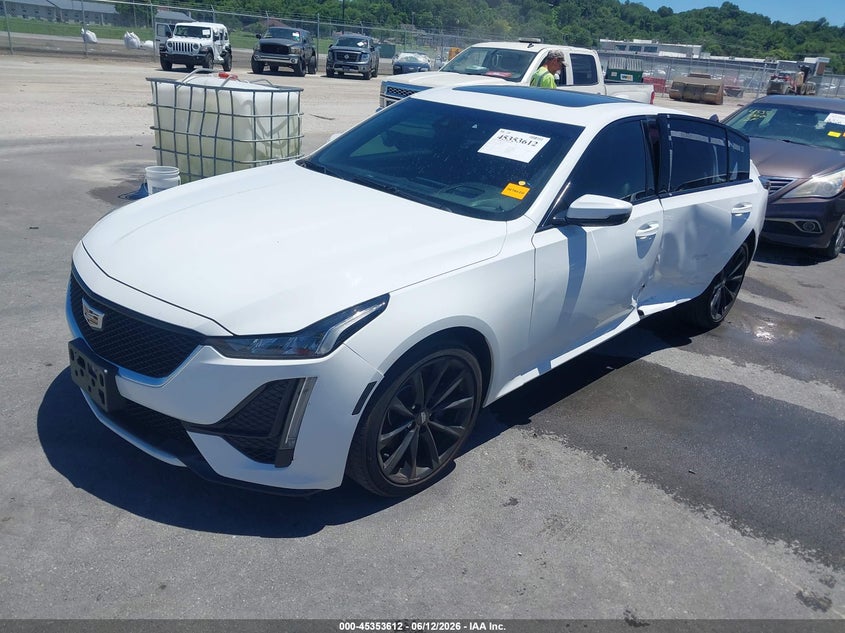 2020 Cadillac Ct5 VIN 1G6DU5RK0L0123473 IAAI salvage auction — LEFT SIDE, Salvage (Missouri), sold $7,400 on 2026-07-28 (photo 2)
