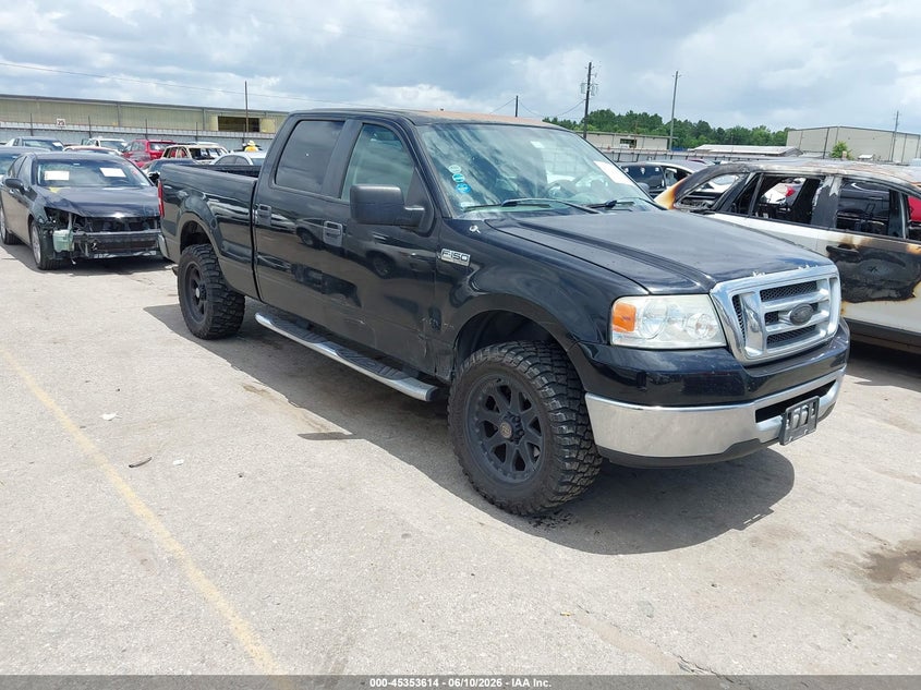 2007 Ford F-150 VIN 1FTRW12W17KD22741 IAAI salvage auction — FRONT & REAR, Original (Texas), sold $1,050 on 2026-07-09 (photo 1)
