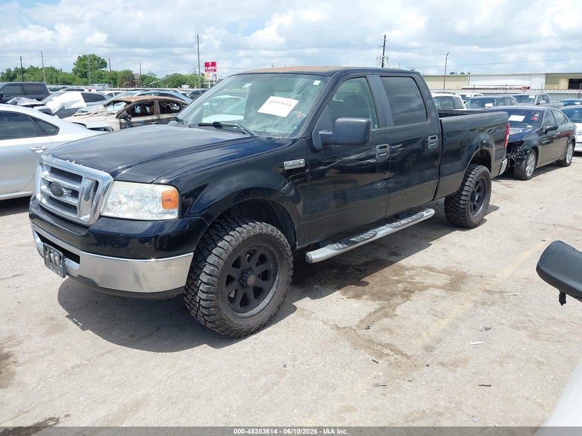 2007 Ford F-150 VIN 1FTRW12W17KD22741 IAAI salvage auction — FRONT & REAR, Original (Texas), sold $1,050 on 2026-07-09 (photo 2)