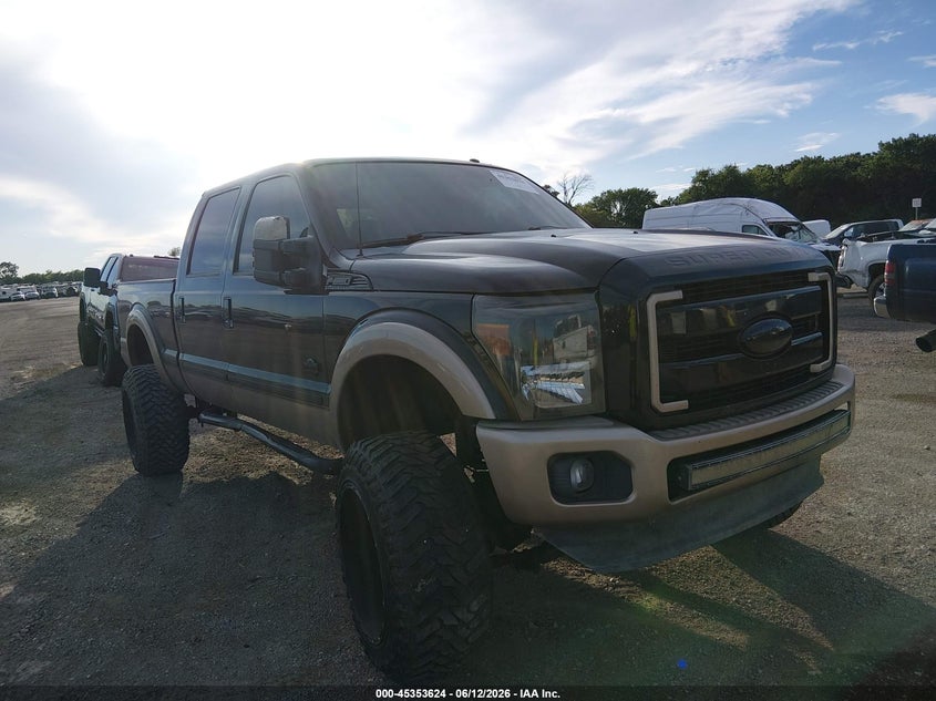 2012 Ford F250 VIN 1FT7W2BT7CEA47825 IAAI salvage auction — REAR END, Original (Texas), sold $6,000 on 2026-07-31 (photo 1)