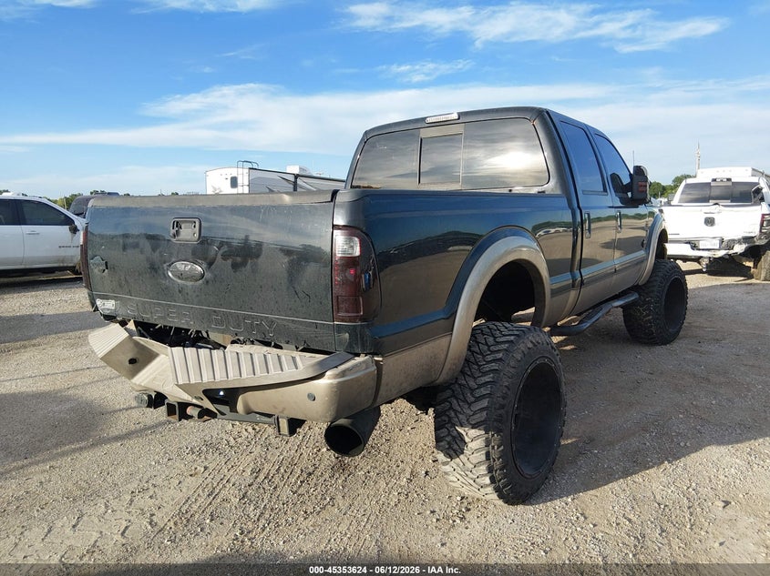 2012 Ford F250 VIN 1FT7W2BT7CEA47825 IAAI salvage auction — REAR END, Original (Texas), sold $6,000 on 2026-07-31 (photo 4)