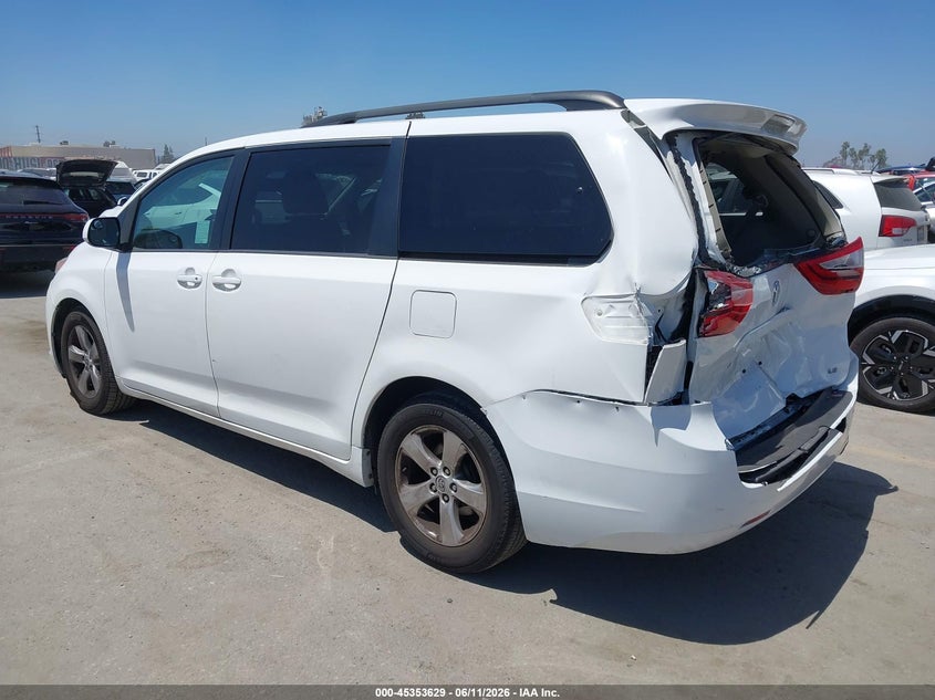 2015 Toyota Sienna VIN 5TDKK3DC5FS631969 IAAI salvage auction — REAR END, Salvage (California), sold $4,000 on 2026-07-15 (photo 3)