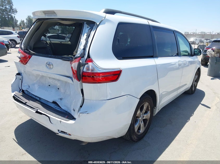 2015 Toyota Sienna VIN 5TDKK3DC5FS631969 IAAI salvage auction — REAR END, Salvage (California), sold $4,000 on 2026-07-15 (photo 4)