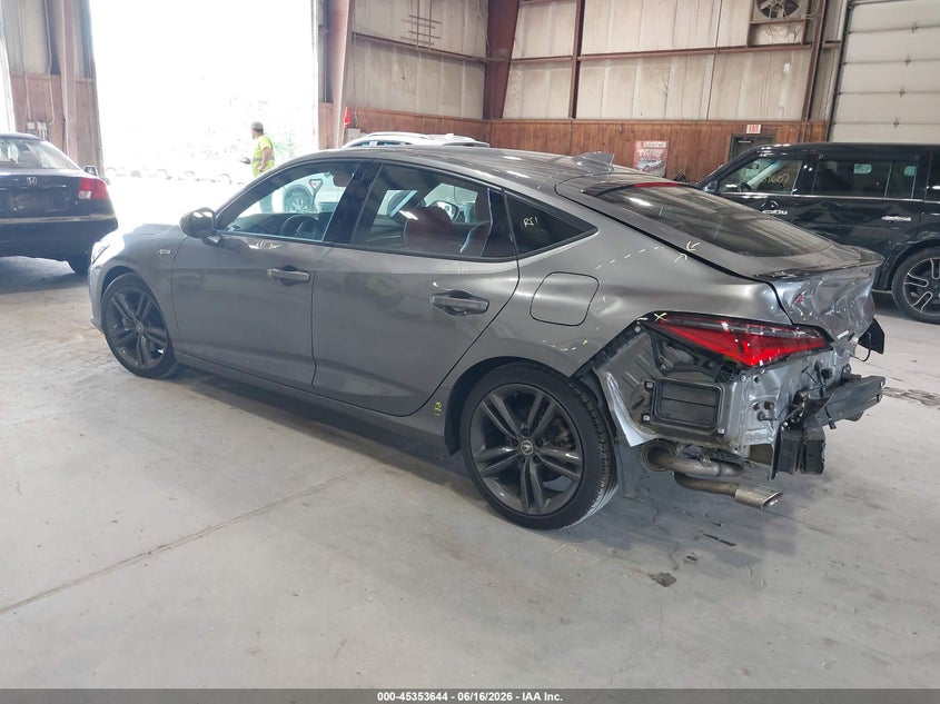 2025 Acura Integra VIN 19UDE4H31SA001990 IAAI salvage auction — REAR END, Salvage Title, sold $8,850 on 2026-08-26 (photo 3)