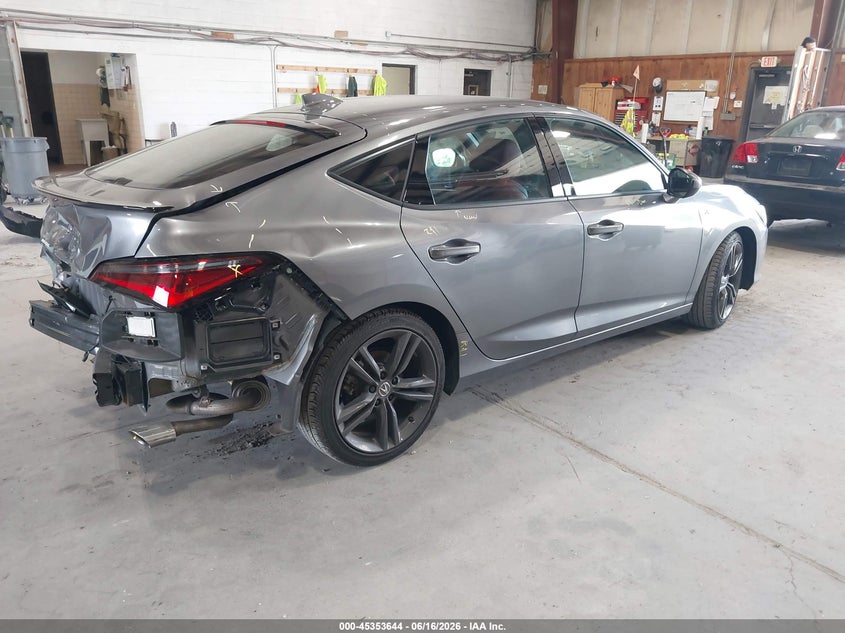 2025 Acura Integra VIN 19UDE4H31SA001990 IAAI salvage auction — REAR END, Salvage Title, sold $8,850 on 2026-08-26 (photo 4)