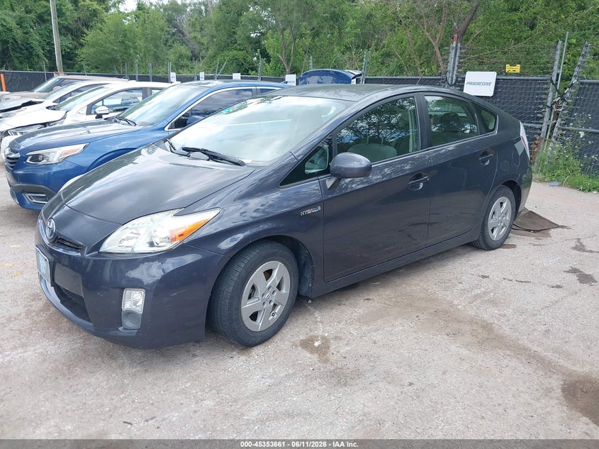 2010 Toyota Prius VIN JTDKN3DU8A0047867 IAAI salvage auction — WATER/FLOOD, Salvage (Kansas), sold $475 on 2026-07-29 (photo 2)