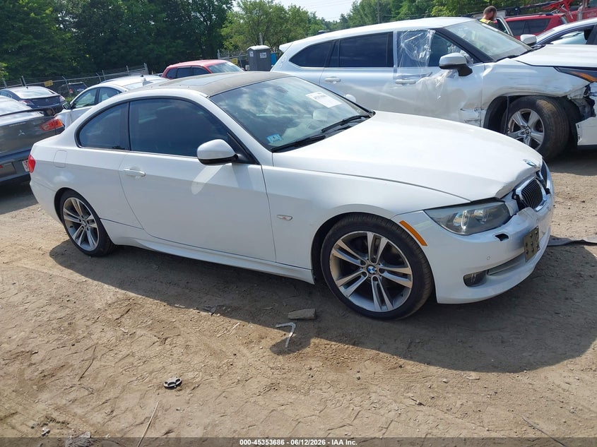 2012 BMW 3er VIN WBAKF5C58CE657385 IAAI salvage auction — FRONT END, Clear (Massachusetts), sold $1,900 on 2026-07-25 (photo 1)