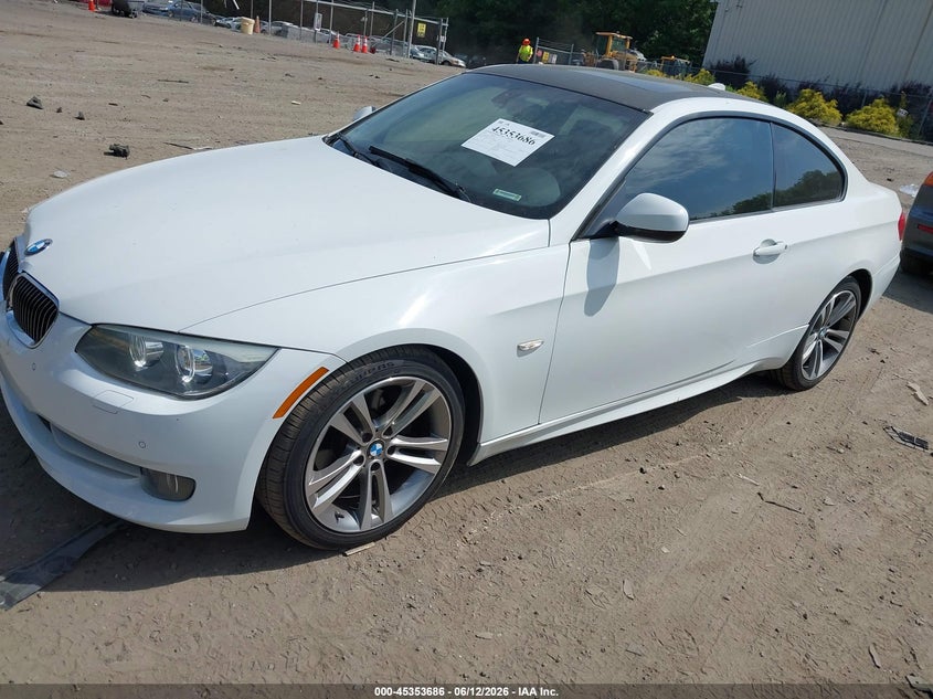 2012 BMW 3er VIN WBAKF5C58CE657385 IAAI salvage auction — FRONT END, Clear (Massachusetts), sold $1,900 on 2026-07-25 (photo 2)