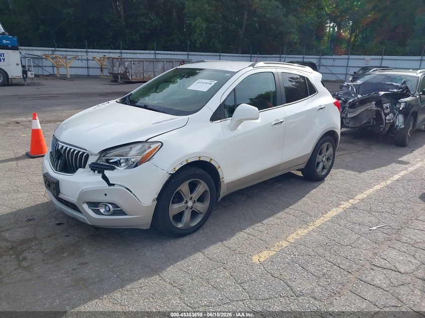 2013 Buick Encore VIN KL4CJDSB6DB095233 IAAI salvage auction — LEFT FRONT, Clear (Michigan), sold $625 on 2026-07-27 (photo 2)