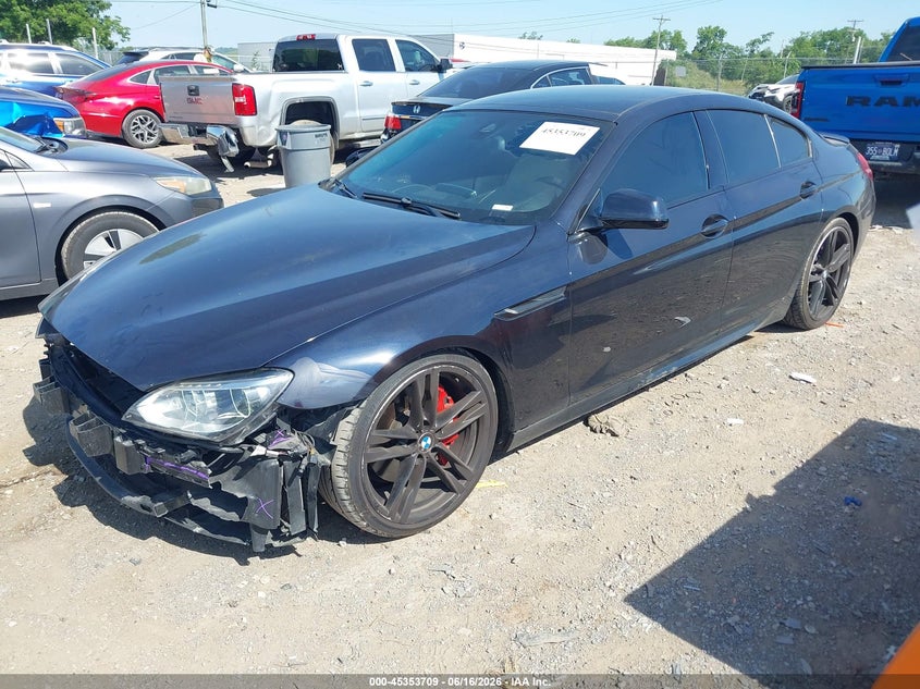 2015 BMW 6er VIN WBA6B2C59FD799198 IAAI salvage auction — FRONT END, Salvage Title, sold $3,250 on 2026-08-20 (photo 2)