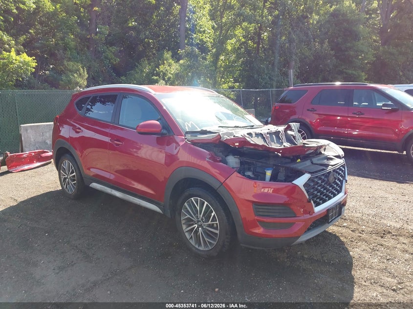 2021 Hyundai Tucson VIN KM8J33AL4MU378273 IAAI salvage auction — FRONT END, Salvage (Delaware), sold $3,500 on 2026-07-15 (photo 1)