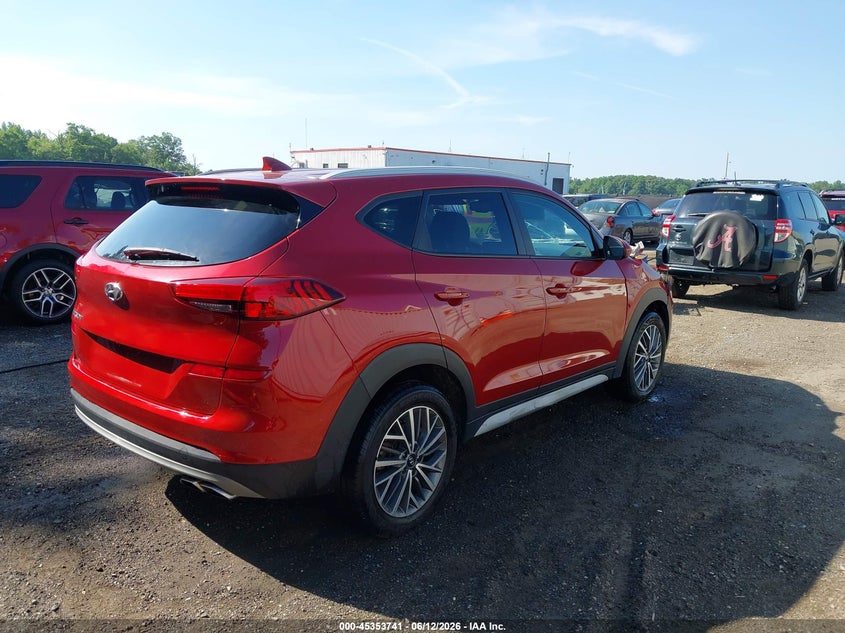 2021 Hyundai Tucson VIN KM8J33AL4MU378273 IAAI salvage auction — FRONT END, Salvage (Delaware), sold $3,500 on 2026-07-15 (photo 4)