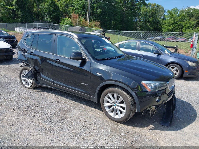 2015 BMW X3 VIN 5UXWX9C52F0D52251 IAAI salvage auction — FRONT & REAR, Salvage (Virginia), sold $1,850 on 2026-07-28 (photo 1)