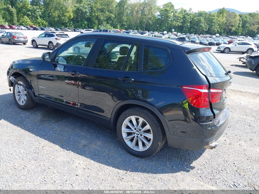 2015 BMW X3 VIN 5UXWX9C52F0D52251 IAAI salvage auction — FRONT & REAR, Salvage (Virginia), sold $1,850 on 2026-07-28 (photo 3)