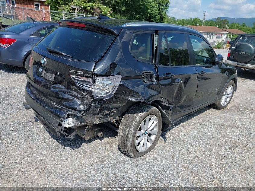 2015 BMW X3 VIN 5UXWX9C52F0D52251 IAAI salvage auction — FRONT & REAR, Salvage (Virginia), sold $1,850 on 2026-07-28 (photo 4)