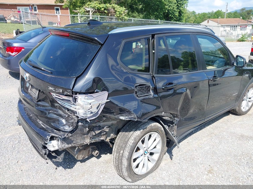 2015 BMW X3 VIN 5UXWX9C52F0D52251 IAAI salvage auction — FRONT & REAR, Salvage (Virginia), sold $1,850 on 2026-07-28 (photo 6)