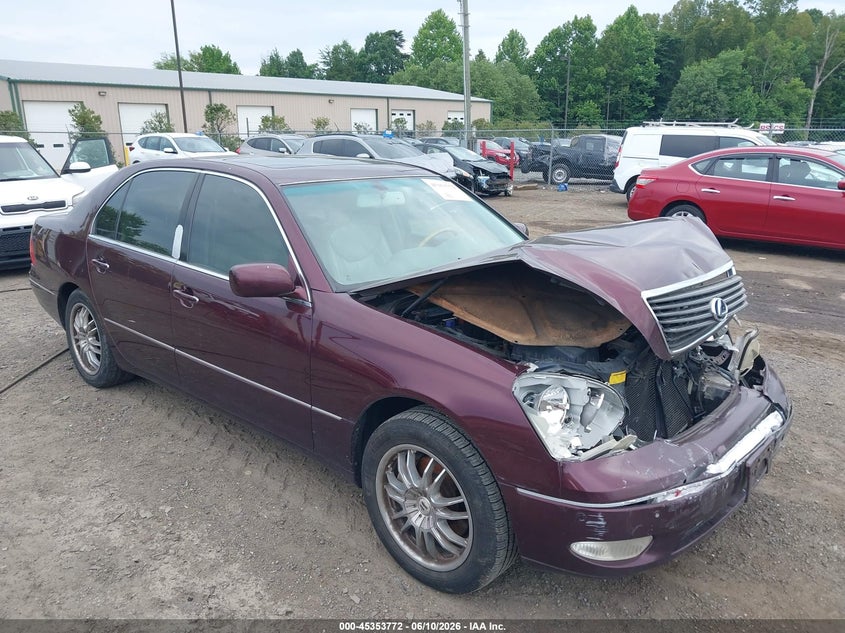 2003 Lexus Ls VIN JTHBN30F730110109 IAAI salvage auction — FRONT END, Clear (Virginia), sold $25 on 2026-07-30 (photo 1)