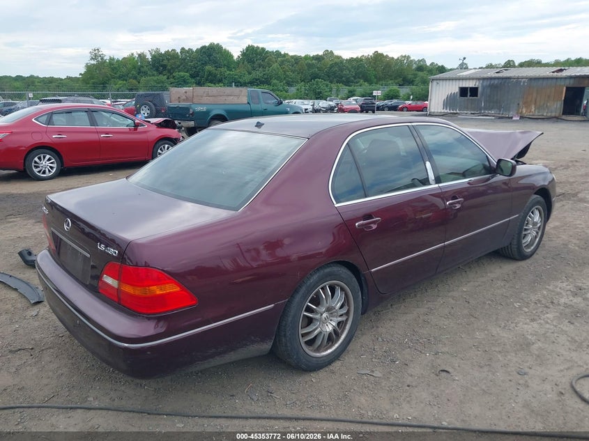 2003 Lexus Ls VIN JTHBN30F730110109 IAAI salvage auction — FRONT END, Clear (Virginia), sold $25 on 2026-07-30 (photo 4)