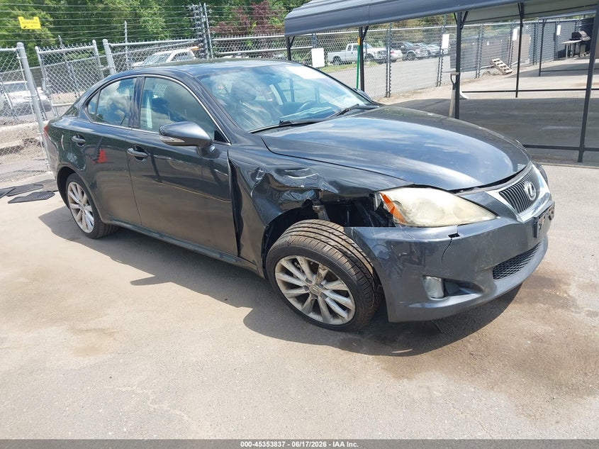 2009 Lexus Is VIN JTHCK262195032210 IAAI salvage auction — RIGHT FRONT, Salvage (Connecticut), sold $750 on 2026-07-09 (photo 1)
