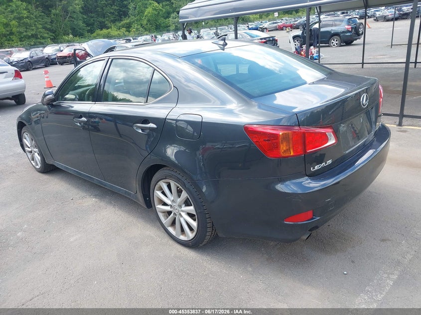 2009 Lexus Is VIN JTHCK262195032210 IAAI salvage auction — RIGHT FRONT, Salvage (Connecticut), sold $750 on 2026-07-09 (photo 3)