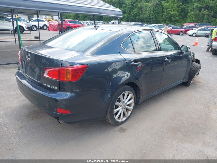 2009 Lexus Is VIN JTHCK262195032210 IAAI salvage auction — RIGHT FRONT, Salvage (Connecticut), sold $750 on 2026-07-09 (photo 4)