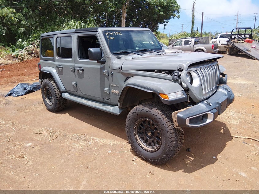 2020 Jeep Wrangler / VIN 1C4HJXEN4LW235953 IAAI salvage auction — LEFT FRONT, Salvage Title, sold $3,600 on 2026-07-31 (photo 1)