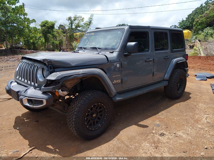 2020 Jeep Wrangler / VIN 1C4HJXEN4LW235953 IAAI salvage auction — LEFT FRONT, Salvage Title, sold $3,600 on 2026-07-31 (photo 2)