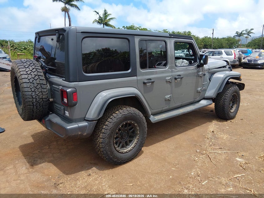 2020 Jeep Wrangler / VIN 1C4HJXEN4LW235953 IAAI salvage auction — LEFT FRONT, Salvage Title, sold $3,600 on 2026-07-31 (photo 4)