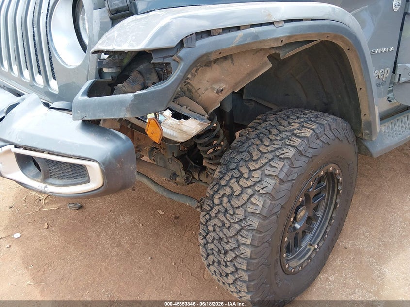 2020 Jeep Wrangler / VIN 1C4HJXEN4LW235953 IAAI salvage auction — LEFT FRONT, Salvage Title, sold $3,600 on 2026-07-31 (photo 6)