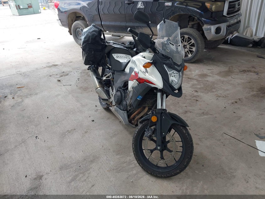 2014 Honda Cb VIN MLHPC4662E5100634 IAAI salvage auction — FRONT END, Original (Texas), sold $1,300 on 2026-07-14 (photo 1)