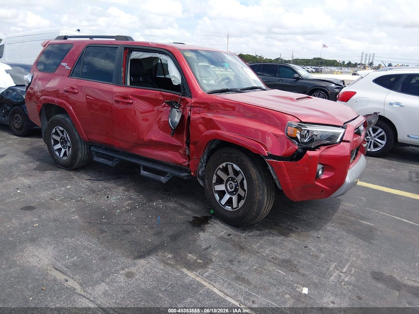 2022 Toyota 4runner VIN JTERU5JR1N6060634 IAAI salvage auction — RIGHT SIDE, Salvage Title, sold $25 on 2026-07-23 (photo 1)